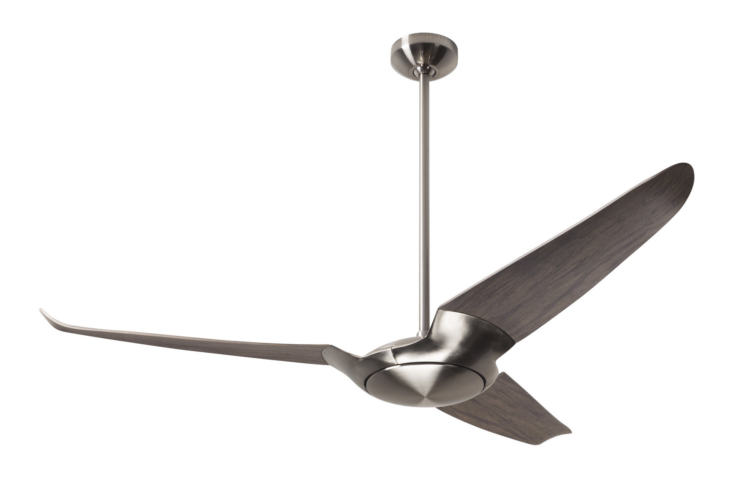 Modern Fan Co - IC3-BN-56-GY-NL-RC - 56"Ceiling Fan - IC/Air3 DC - Bright Nickel