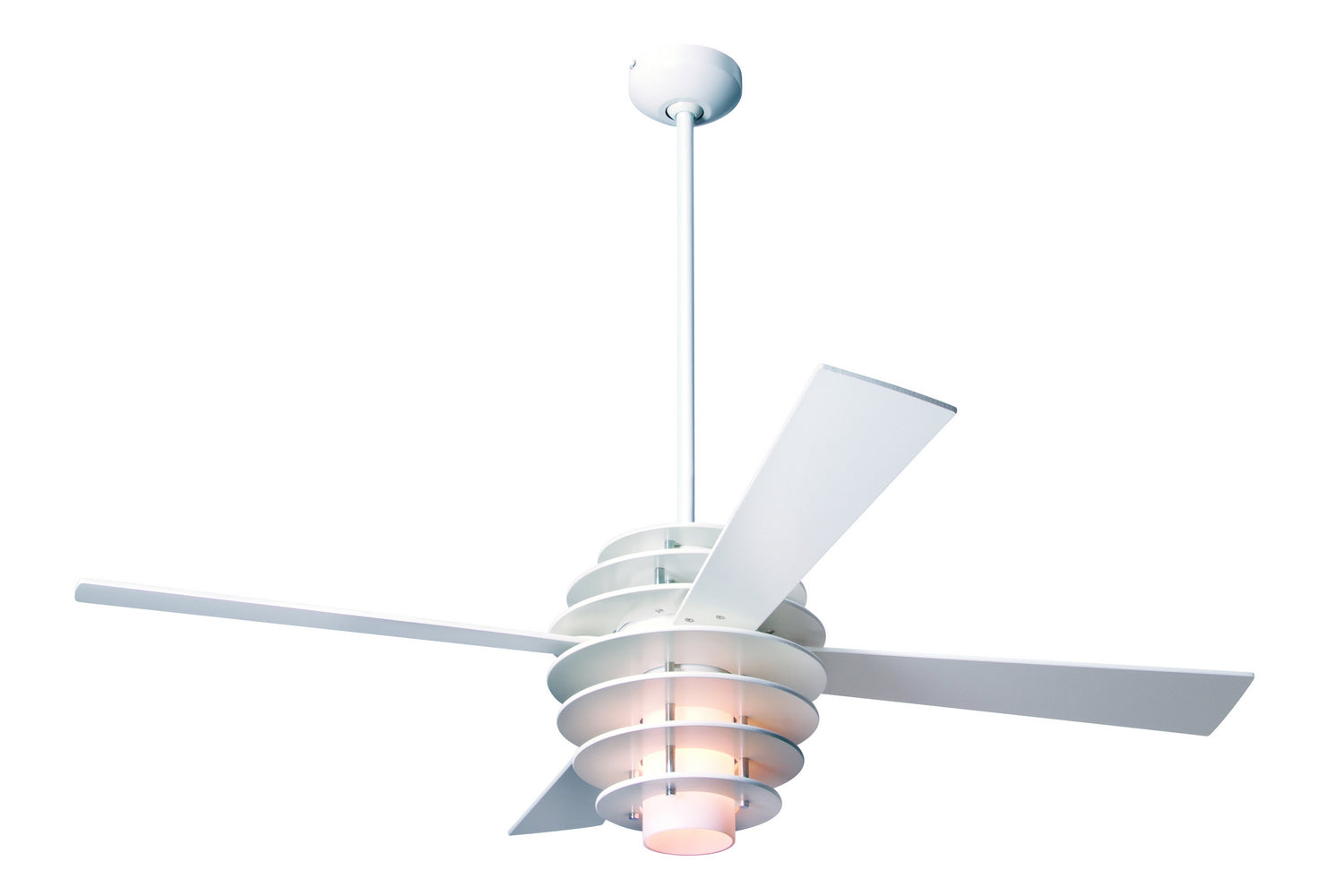 Modern Fan Co - SLA-WH-52-WH-LED-002 - 52"Ceiling Fan - Stella - White/Gloss White