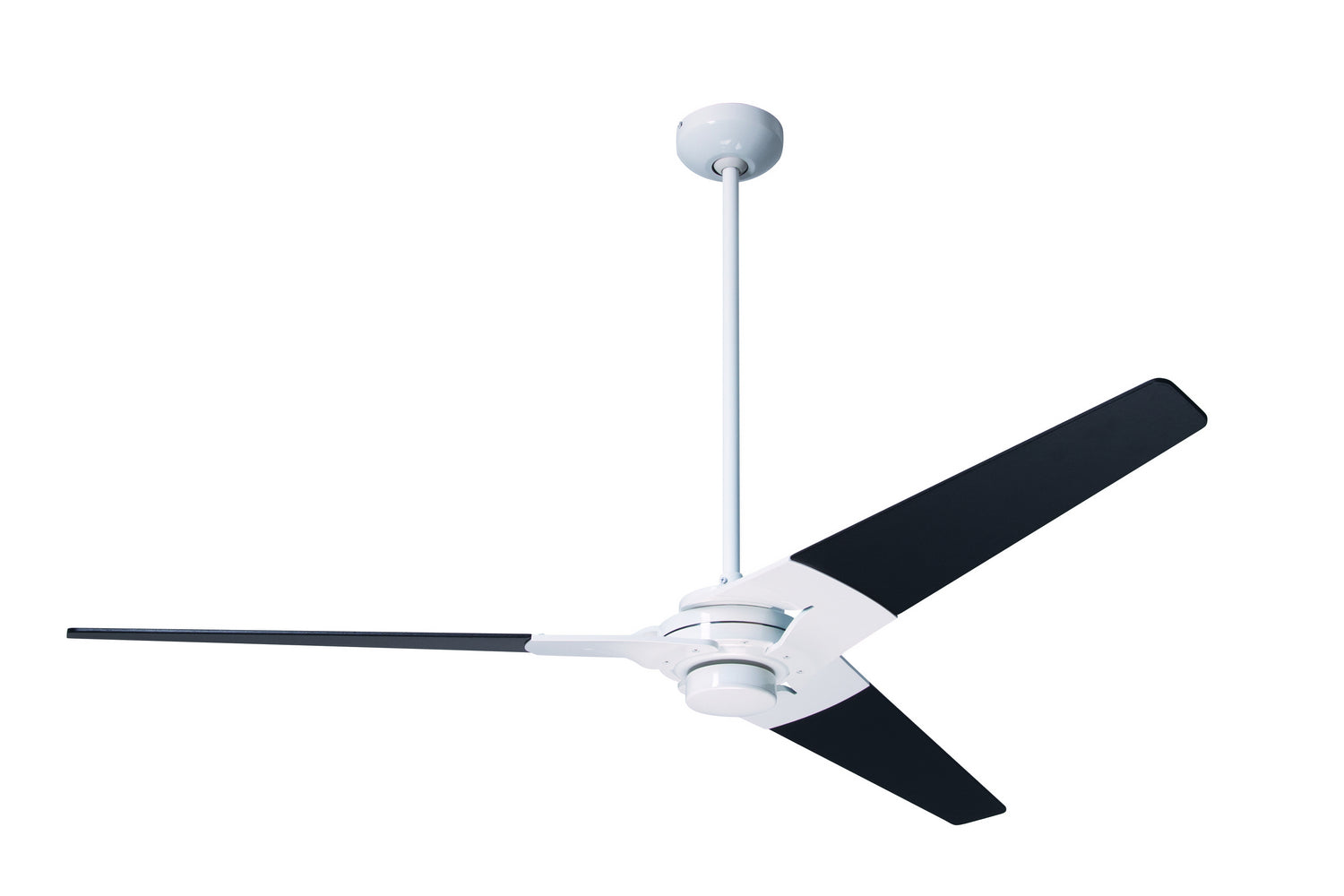 Modern Fan Co - TOR-GW-52-BK-NL-001 - 52"Ceiling Fan - Torsion - Gloss White