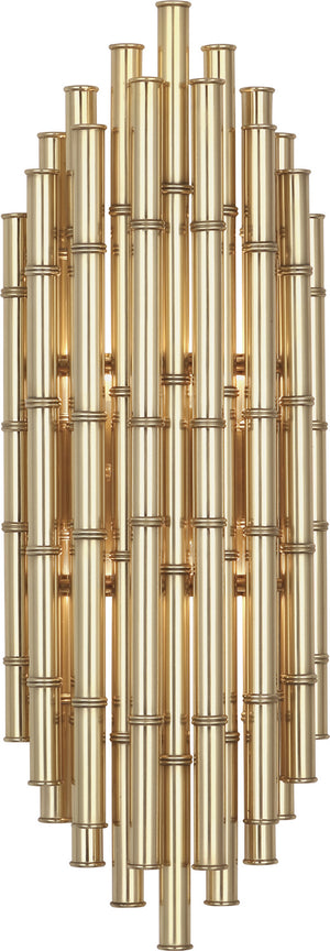 Robert Abbey - 764 - Two Light Wall Sconce - Jonathan Adler Meurice - Modern Brass