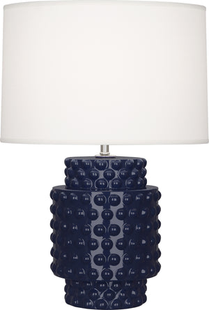 Robert Abbey - MB801 - One Light Accent Lamp - Dolly - Midnight Blue Glazed Textured Ceramic