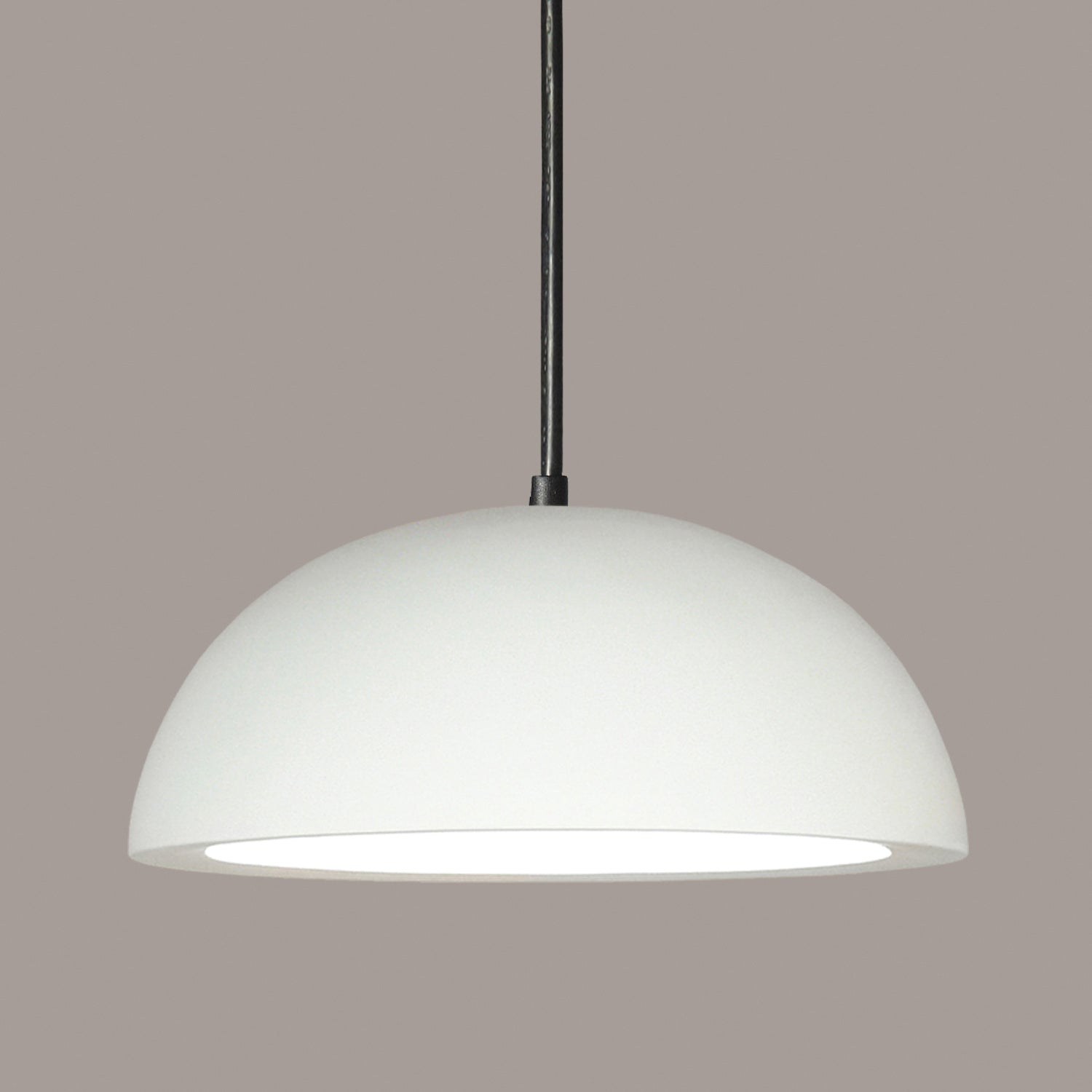 A-19 - P302-BCC - One Light Pendant - Islands of Light - Bisque