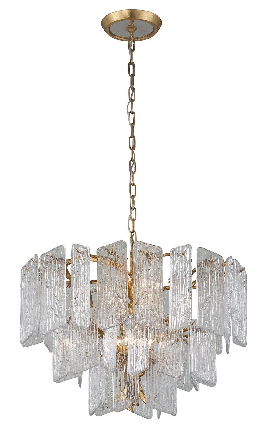 Corbett Lighting - 244-48-GL - Eight Light Chandelier - Piemonte - Gold Leaf