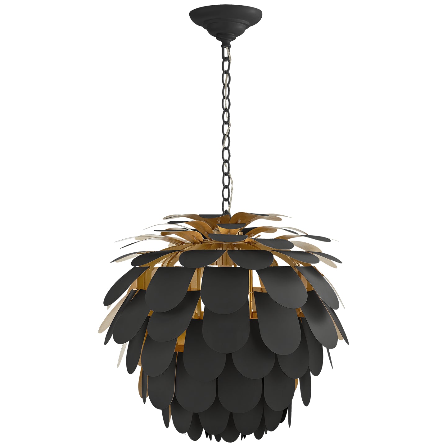 Visual Comfort Signature - CHC 5157MBK/G - One Light Chandelier - Cynara - Matte Black