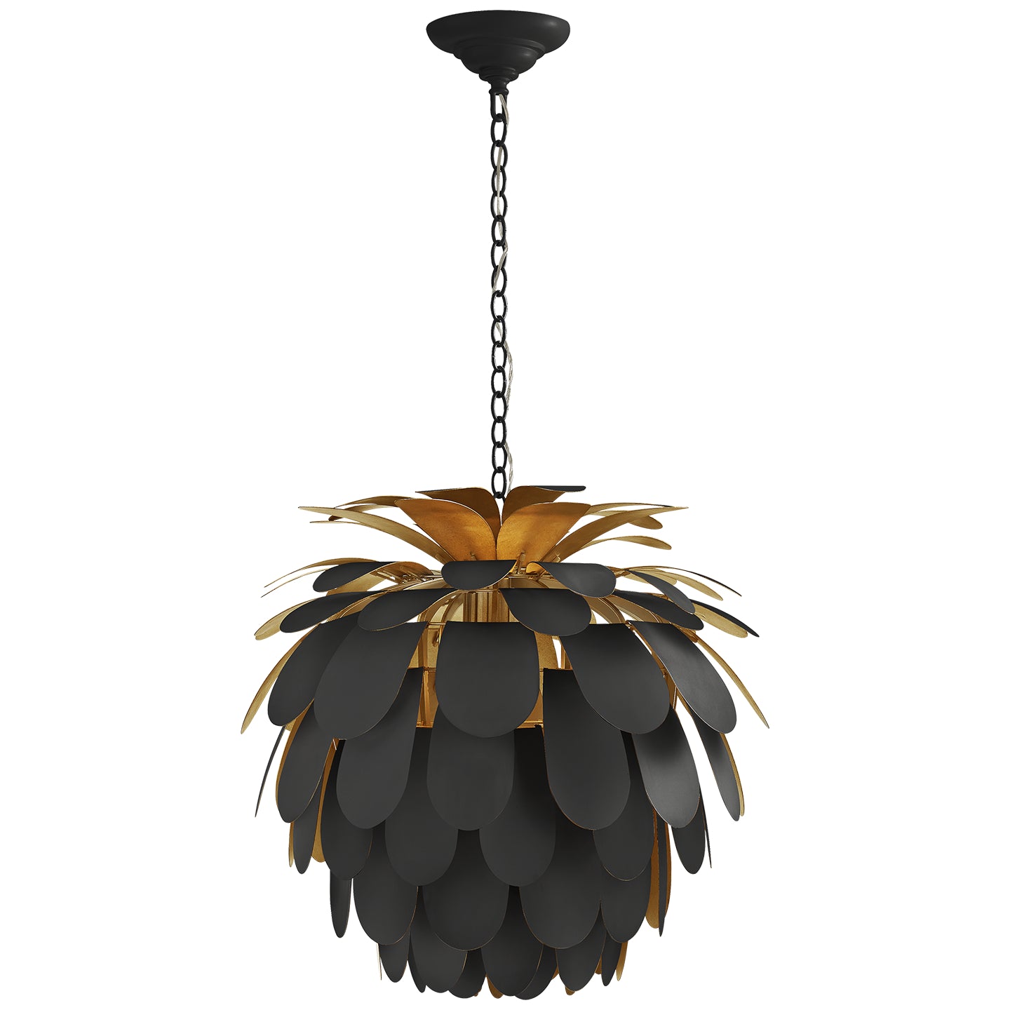 Visual Comfort Signature - CHC 5165MBK/G - One Light Chandelier - Cynara - Matte Black