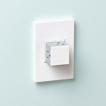 Legrand - AWP2GWHW10 - Two-Gang Screwless Wall Plate with Microban - adorne - Gloss White on White