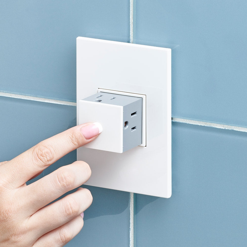Legrand - AWP2GWHW10 - Two-Gang Screwless Wall Plate with Microban - adorne - Gloss White on White
