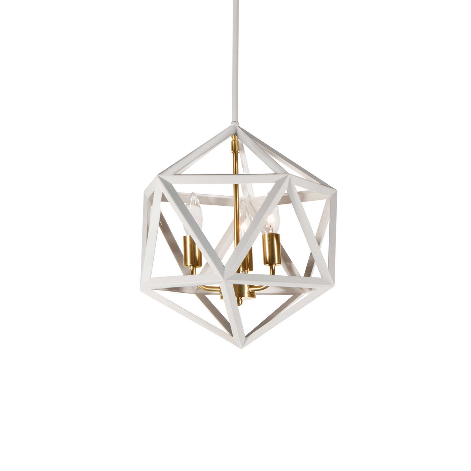 Dainolite Ltd - ARC-143C-WH-VB - Three Light Chandelier - Archello - White