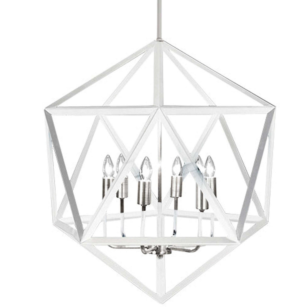 Dainolite Ltd - ARC-226C-WH-SC - Six Light Chandelier - Archello - White