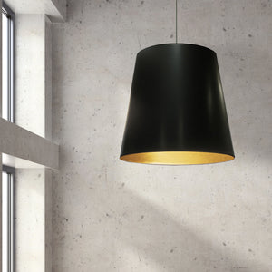 Dainolite Ltd - OD-XL-698 - One Light Pendant - Oversized Drum - Black