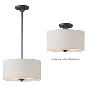 Maxim - 10011OMOI - Two Light Semi-Flush Mount - Bongo - Oil Rubbed Bronze