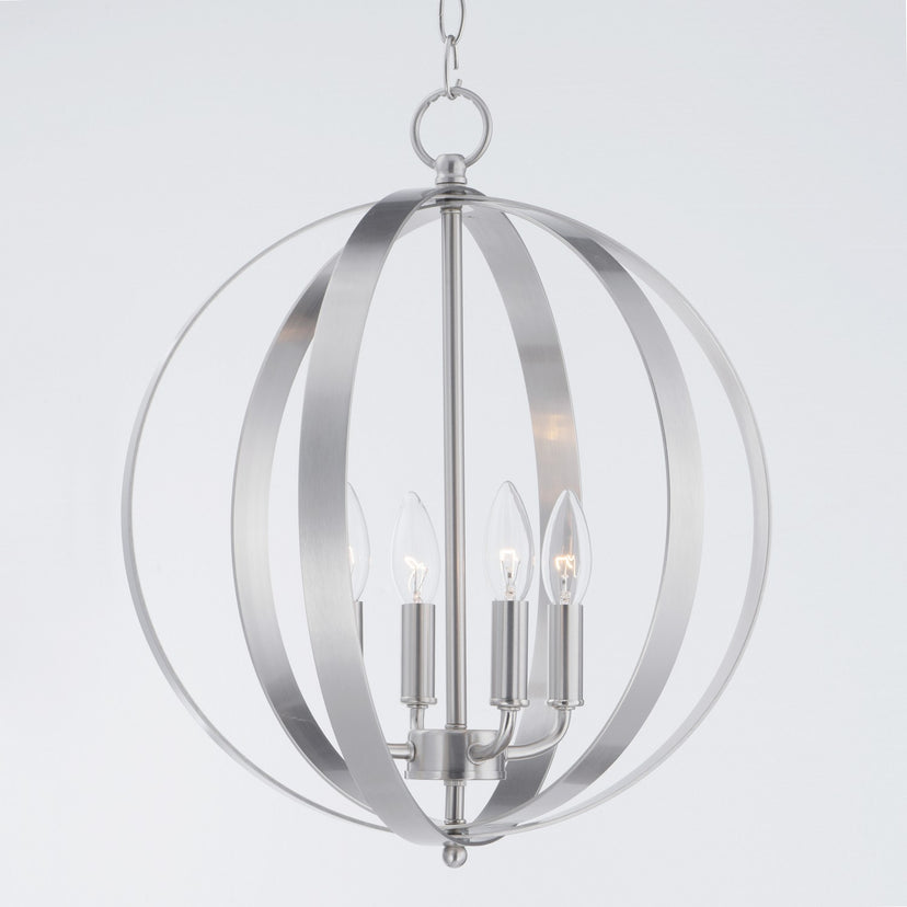 Maxim - 10031SN - Four Light Chandelier - Provident - Satin Nickel