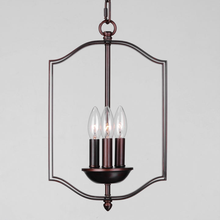 Maxim - 10035OI - Three Light Chandelier - Provident - Oil Rubbed Bronze