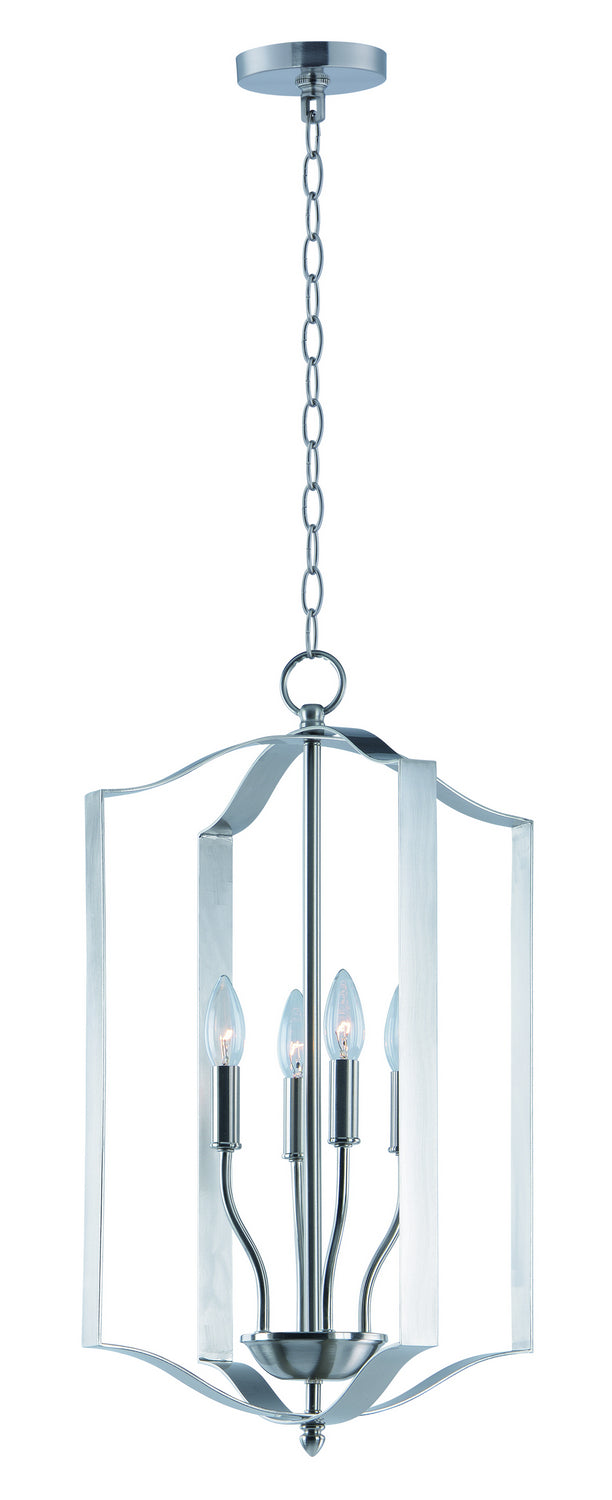 Maxim - 10036SN - Four Light Chandelier - Provident - Satin Nickel