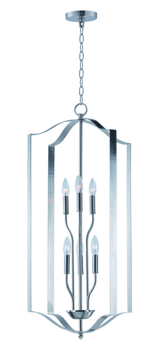 Maxim - 10038SN - Six Light Chandelier - Provident - Satin Nickel