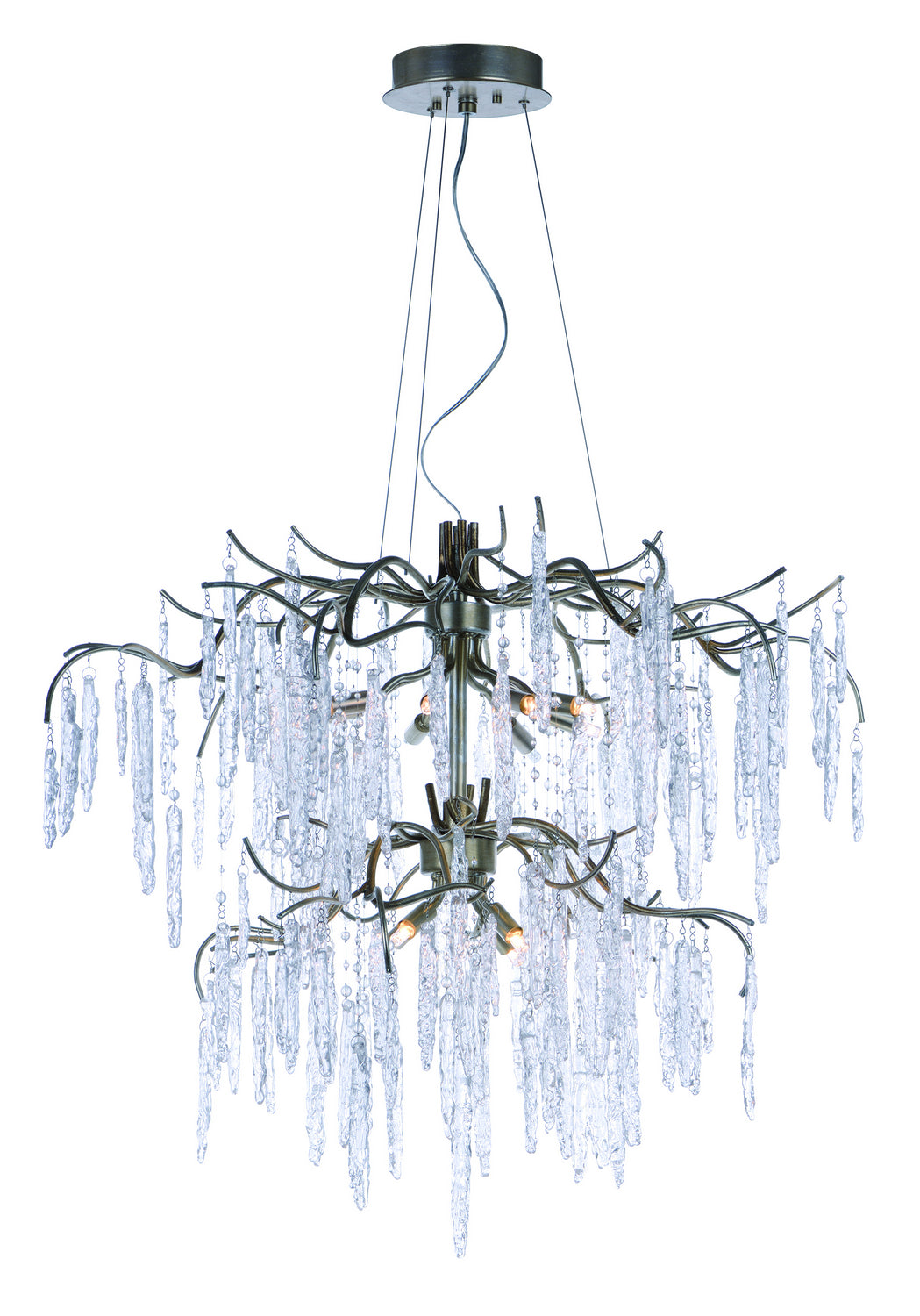 Maxim - 26288ICSG - 12 Light Chandelier - Willow - Silver Gold