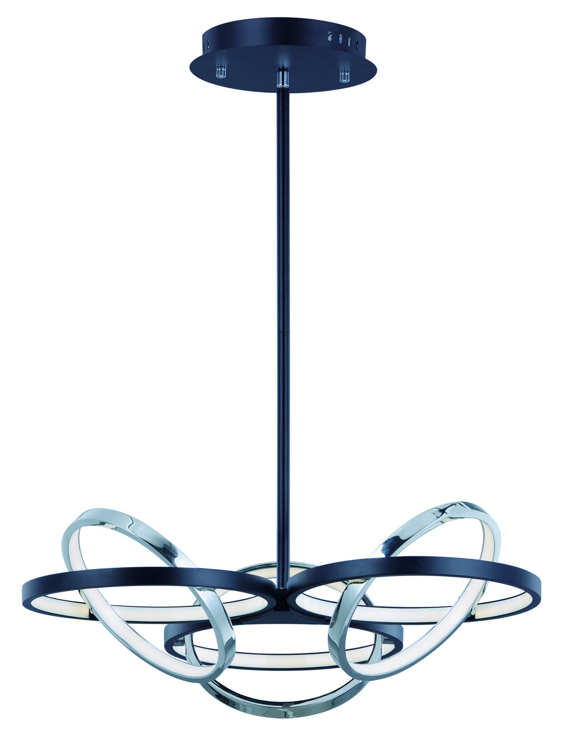 ET2 - E24787-BKPC - LED Pendant - Gyro II - Black / Polished Chrome