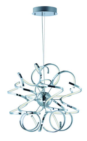 ET2 - E21411-PC - LED Pendant - Chaos - Polished Chrome