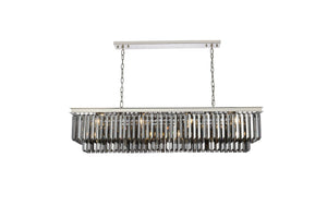 Elegant Lighting - 1232D60PN-SS/RC - 12 Light Chandelier - Sydney - Polished Nickel