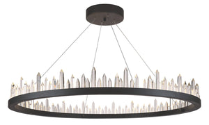 Elegant Lighting - 1705D42SDG - LED Chandelier - Malta - Satin Dark Grey