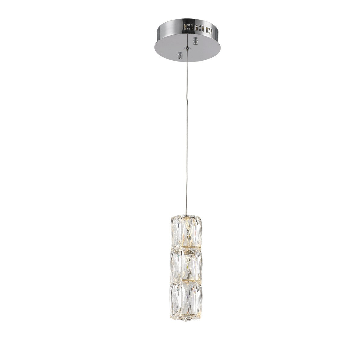 Elegant Lighting - 3500D1C - LED Pendant - Polaris - Chrome