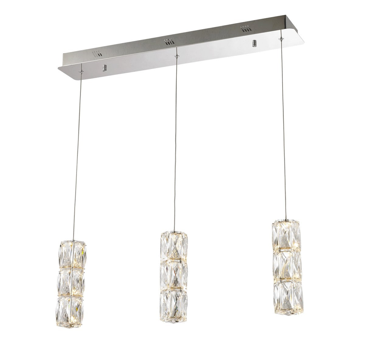 Elegant Lighting - 3500D3C - LED Pendant - Polaris - Chrome