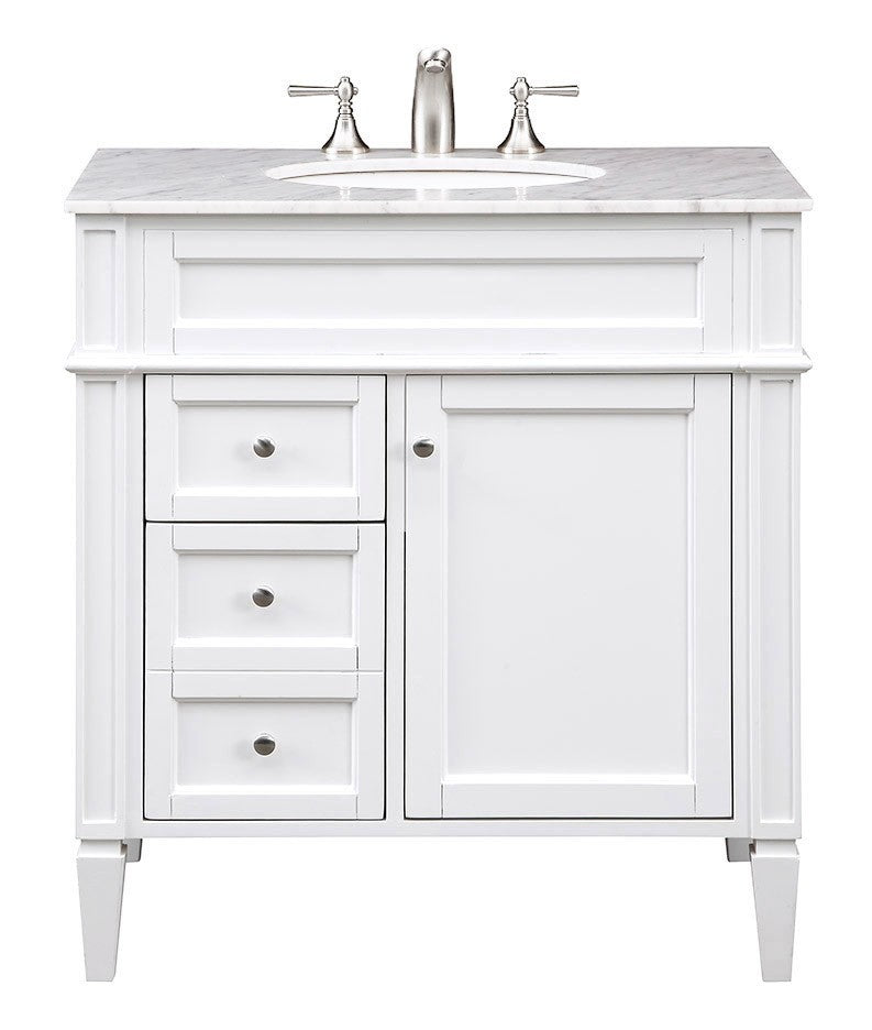 Elegant Lighting - VF-1024 - Single Bathroom Vanity Set - Park Ave - White