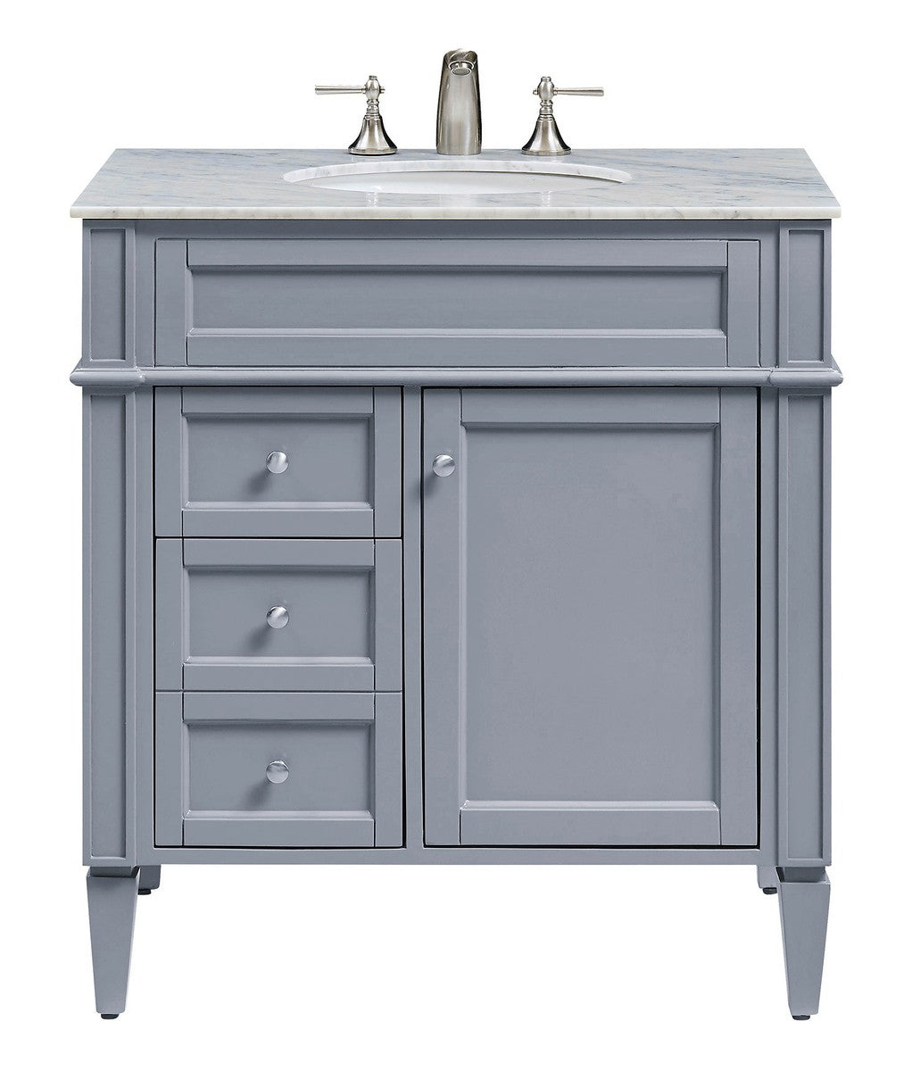 Elegant Lighting - VF-1025 - Single Bathroom Vanity Set - Park Ave - Grey