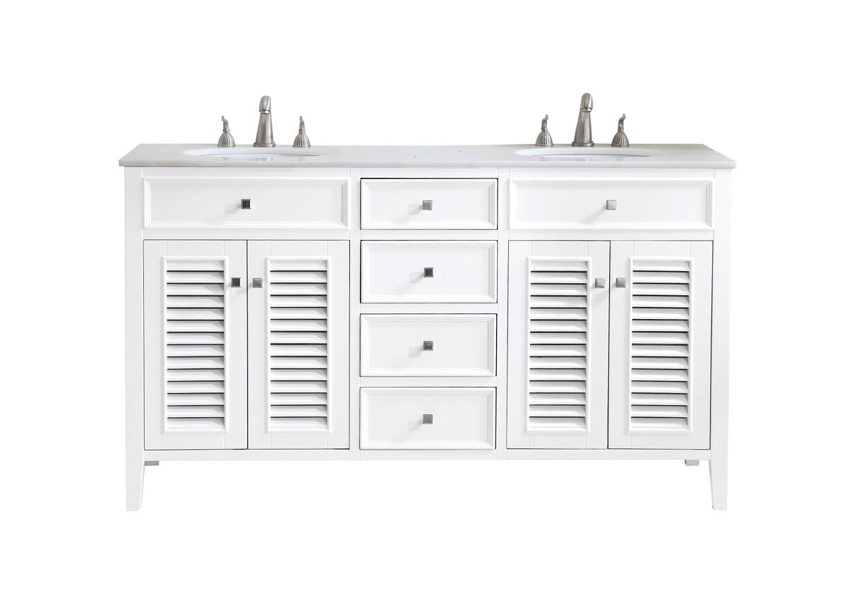 Elegant Lighting - VF-1042 - Double Bathroom Vanity Set - Cape Cod - White