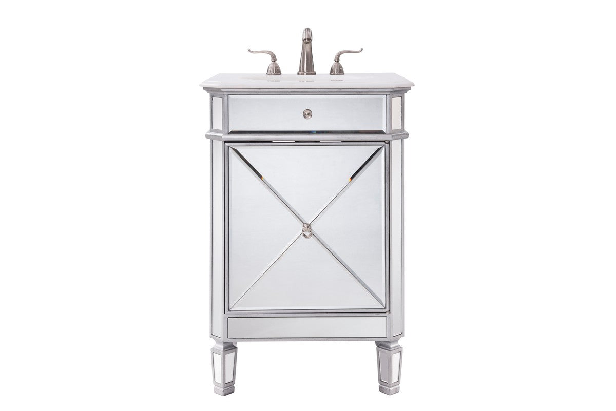 Elegant Lighting - VF-1100 - Single Bathroom Vanity - Camille - Clear Mirror