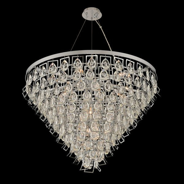 Allegri - 031953-010-FR001 - 18 Light Pendant - Carmella - Chrome