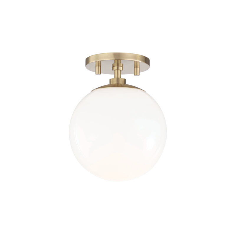 Mitzi - H105601-AGB - One Light Semi Flush Mount - Stella - Aged Brass