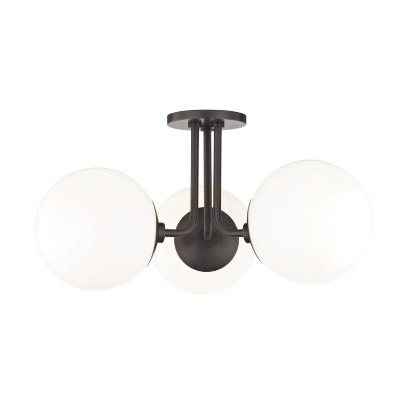 Mitzi - H105603-OB - Three Light Semi Flush Mount - Stella - Old Bronze