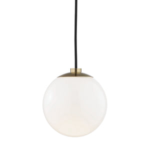 Mitzi - H105701-AGB - One Light Pendant - Stella - Aged Brass