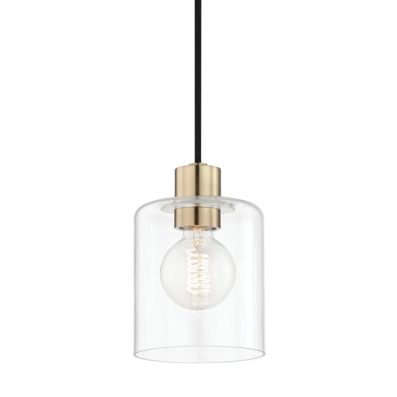 Mitzi - H108701-AGB - One Light Pendant - Neko - Aged Brass