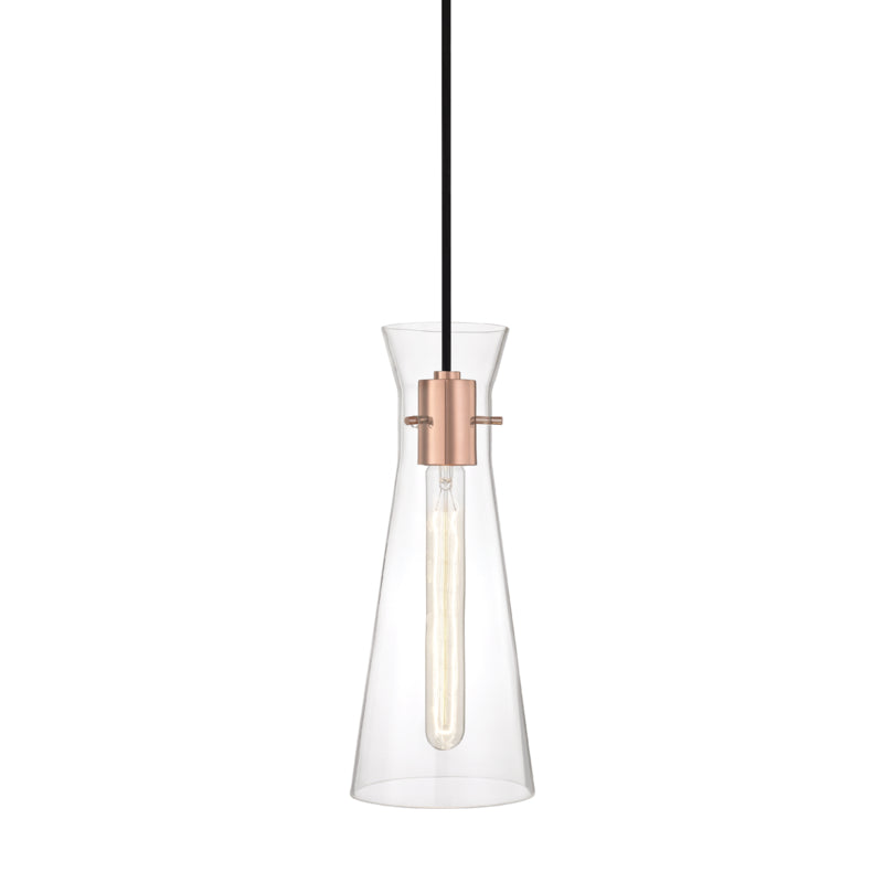 Mitzi - H112701-POC - One Light Pendant - Anya - Polished Copper