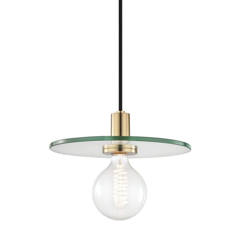 Mitzi - H113701L-AGB - One Light Pendant - Peyton - Aged Brass