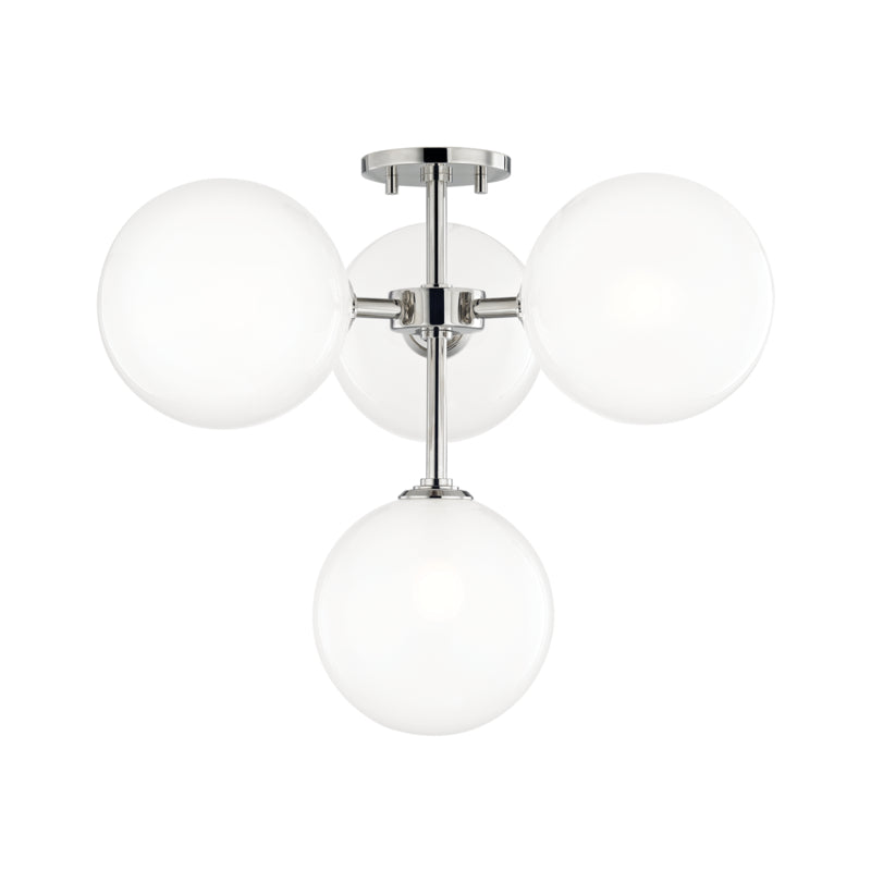 Mitzi - H122604-PN - LED Semi Flush Mount - Ashleigh - Polished Nickel