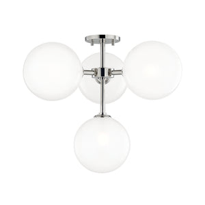 Mitzi - H122604-PN - LED Semi Flush Mount - Ashleigh - Polished Nickel