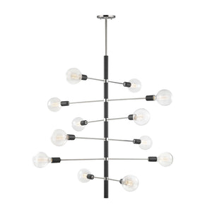 Mitzi - H178812-PN/BK - 12 Light Chandelier - Astrid - Polished Nickel/Black