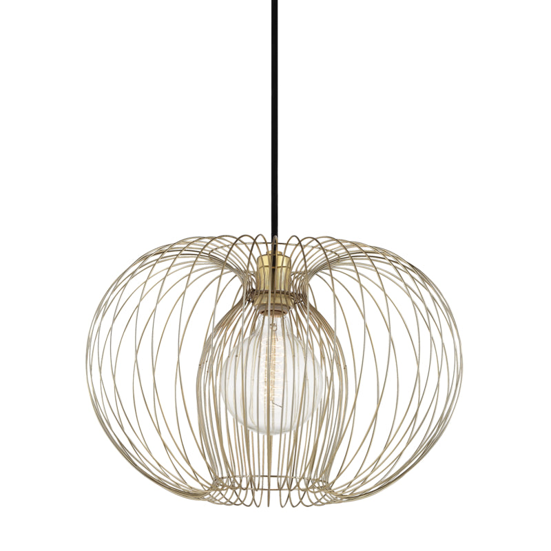 Mitzi - H181701L-PB - One Light Pendant - Jasmine - Polished Brass