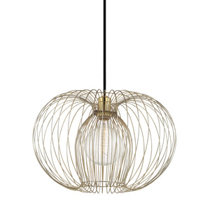 Mitzi - H181701L-PB - One Light Pendant - Jasmine - Polished Brass