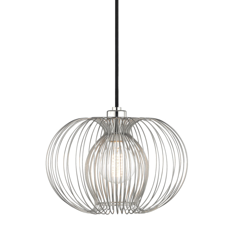 Mitzi - H181701S-PN - One Light Pendant - Jasmine - Polished Nickel