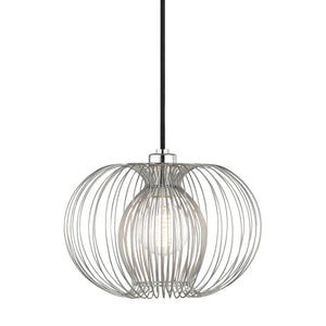 Mitzi - H181701S-PN - One Light Pendant - Jasmine - Polished Nickel