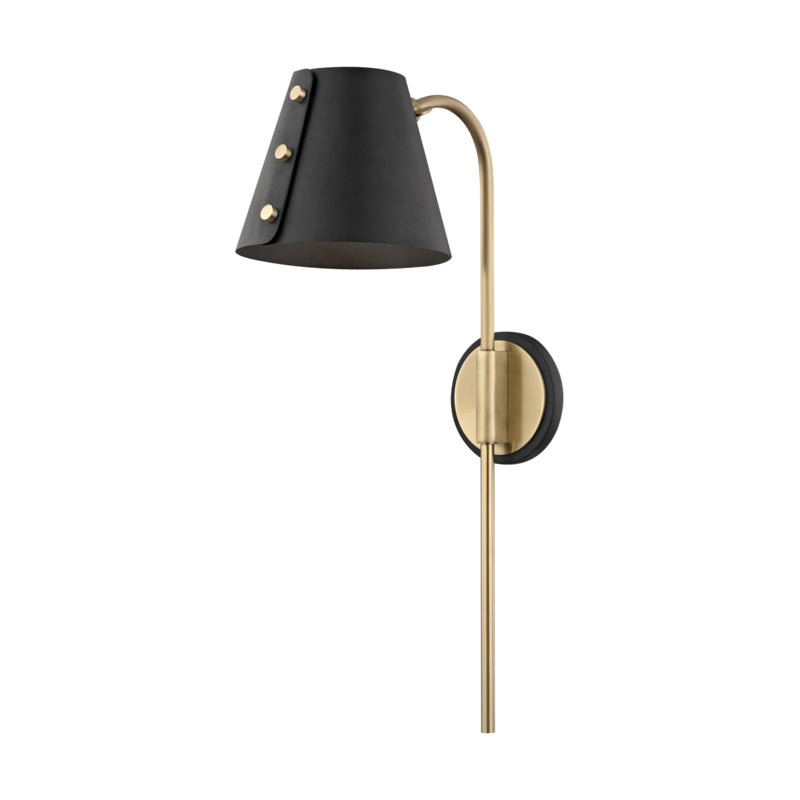 Mitzi - HL174201-AGB/BK - LED Wall Sconce - Meta - Aged Brass/Black