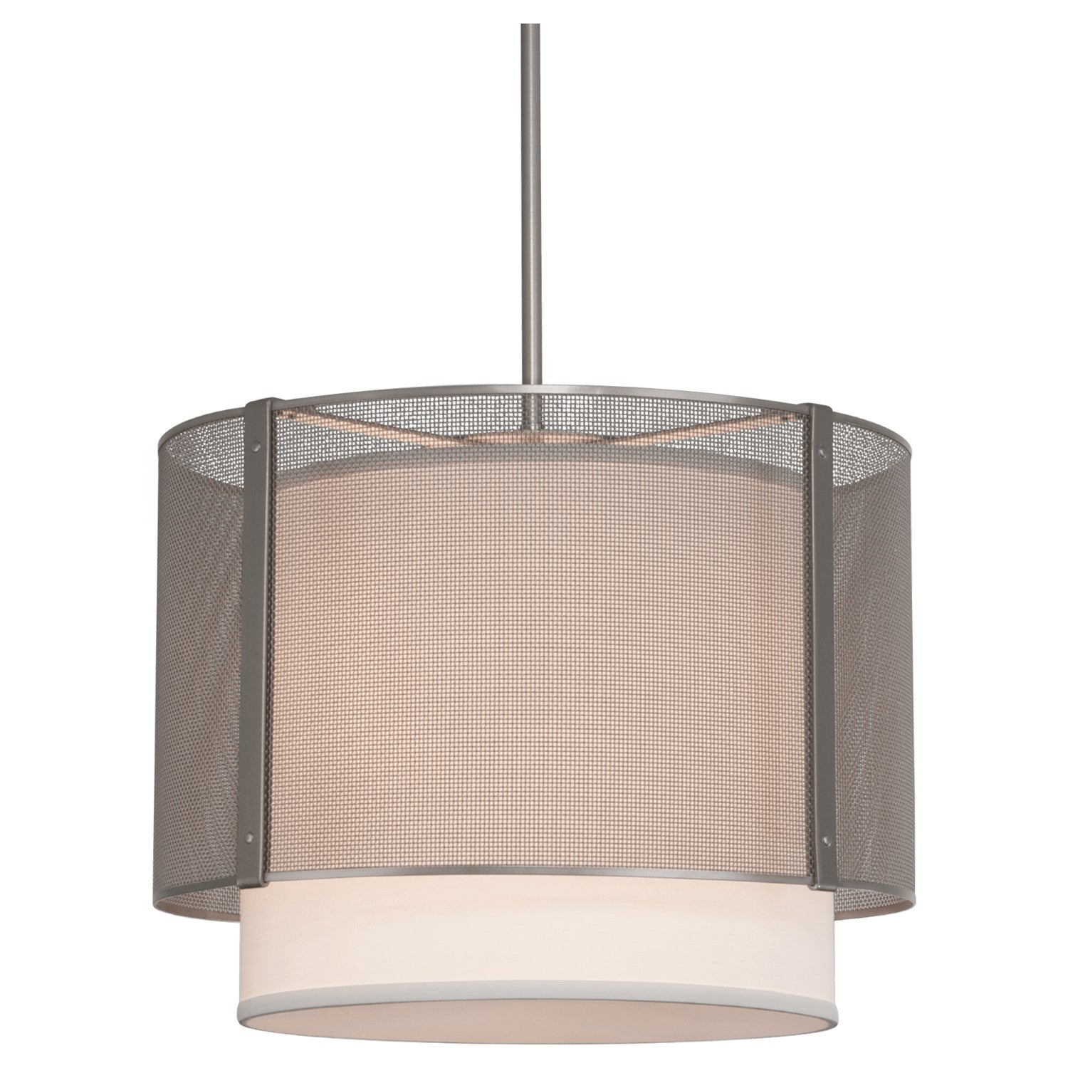 Hammerton Studio - CHB0019-18-BS-SH-001-E2 - Pendant - Uptown Mesh - Beige Silver