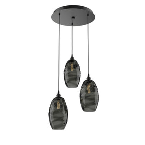 Hammerton Studio - CHB0035-03-MB-OS-C01-E2 - Three Light Pendant - Ellisse - Matte Black