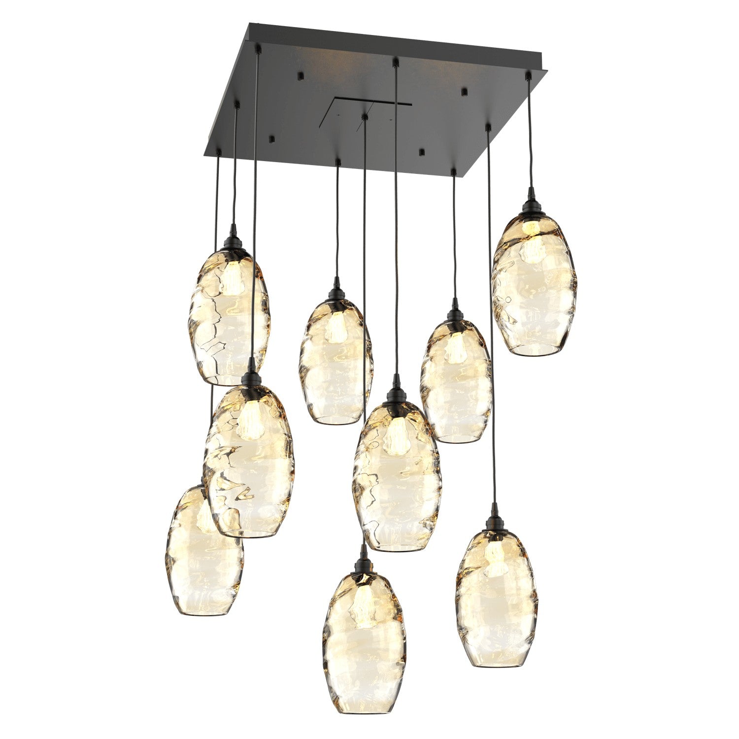 Hammerton Studio - CHB0035-09-MB-OA-C01-E2 - Nine Light Pendant - Ellisse - Matte Black