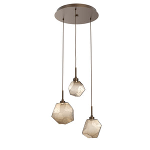 Hammerton Studio - CHB0039-03-FB-B-C01-L1 - LED Pendant - Gem - Flat Bronze