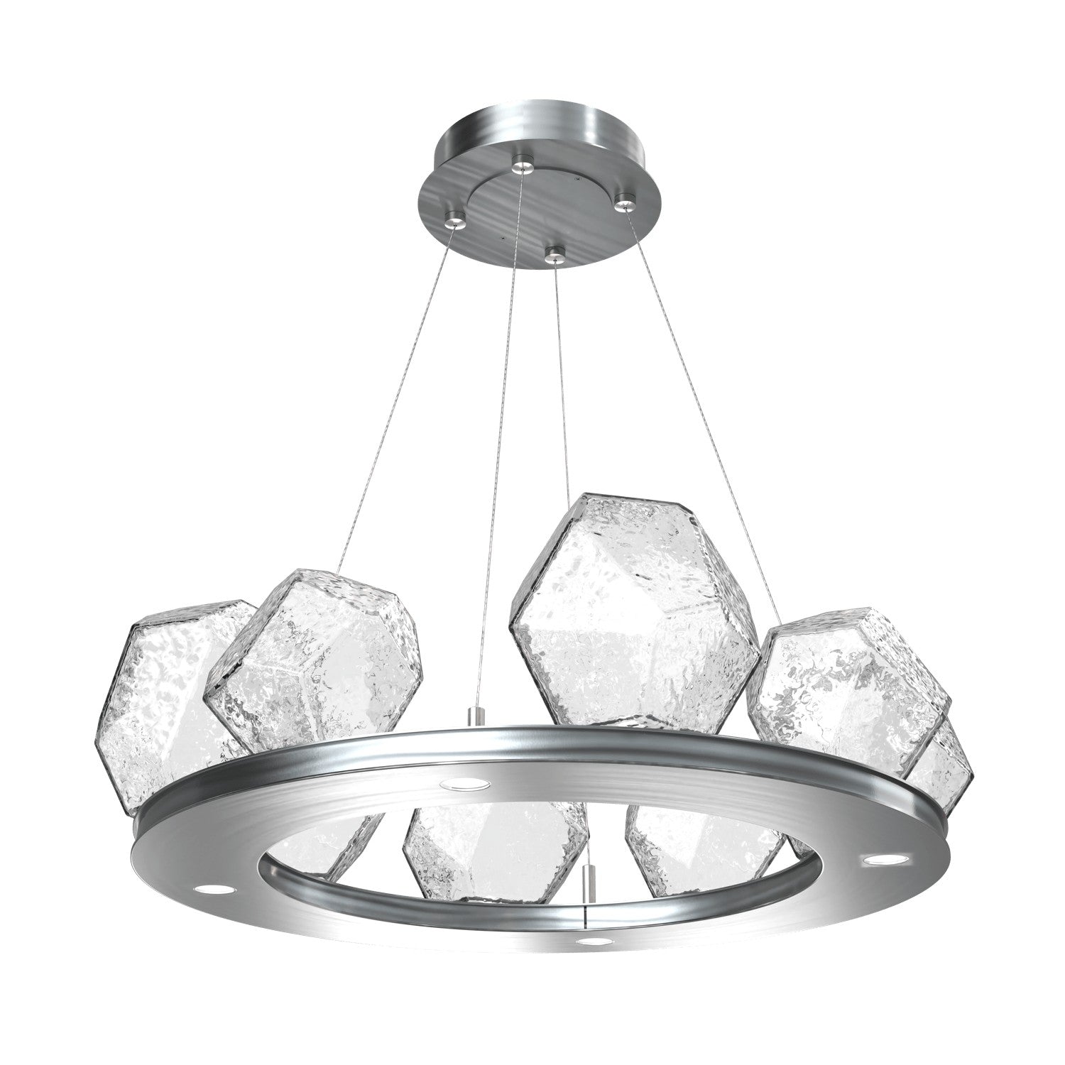 Hammerton Studio - CHB0039-0B-SN-C-CA1-L1 - LED Chandelier - Gem - Satin Nickel